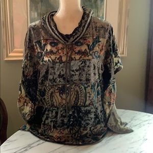 EUC Adore Cowl Neck Poncho Medium